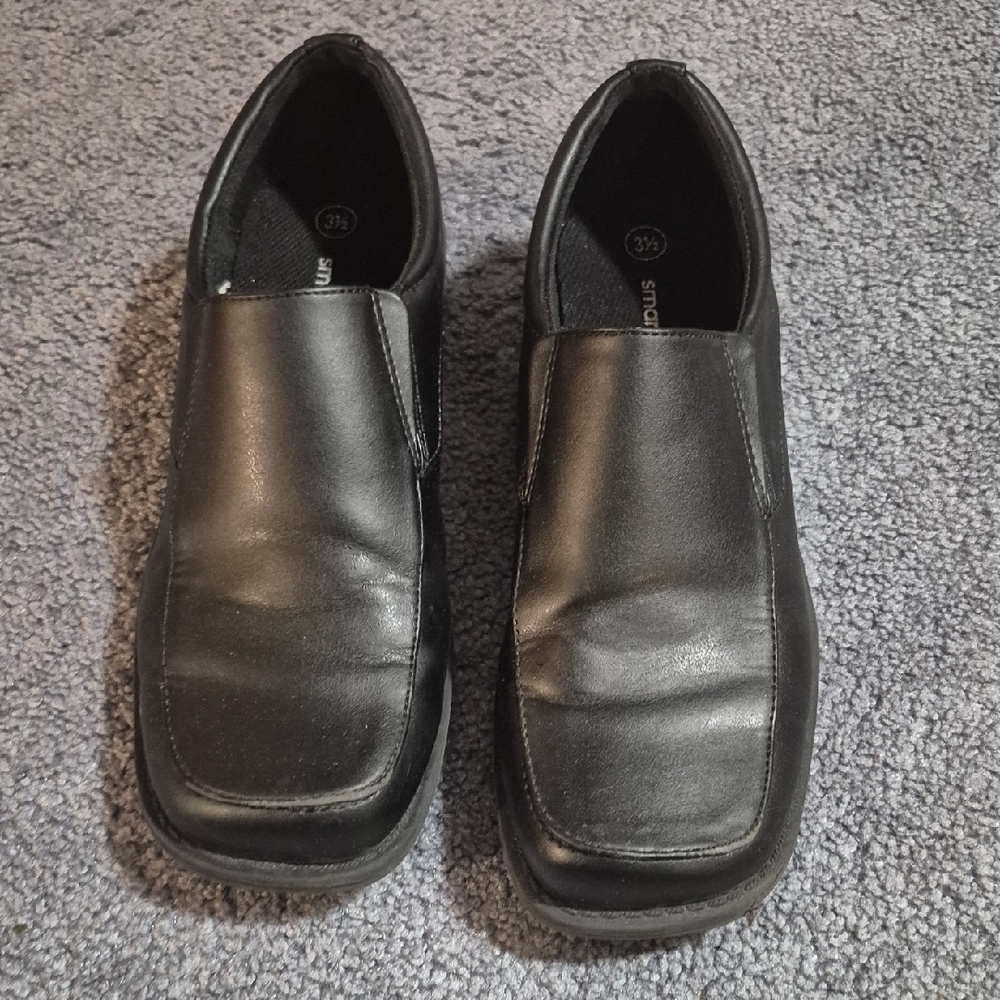 Smart Fit Kids Black Dress Shoes